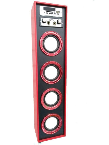 Imagen de PARLANTE RECARGABLE USB SD FM BLUETOOTH Y MICRÓFONO (BK304)