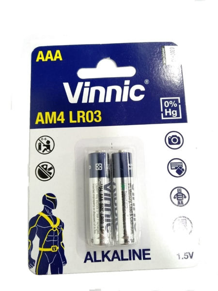 Imagen de PILAS VINNIC AAAX2 ALKALINAS LR03