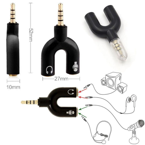 Imagen de ADAPTADOR AUDIO PC,CELULAR Y PS4 SDT020
