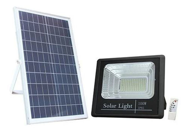Imagen de FOCO EXTERIOR 100W C/PANEL SOLAR US100W