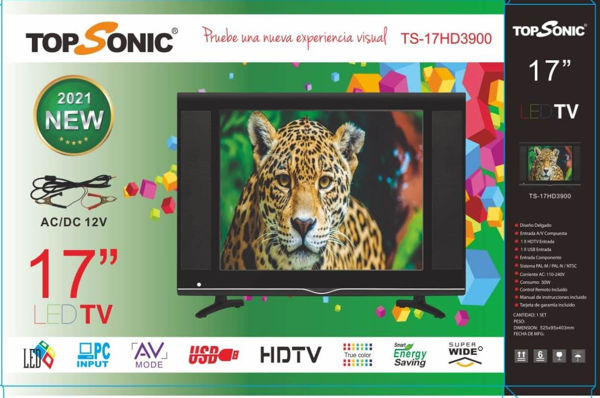 Imagen de MONITOR Y TV 17 PULGADAS CORRIENTE Y BATERIA TS17HD3900