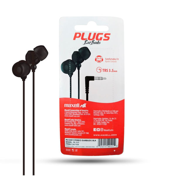 Imagen de AURICULAR MAXELL MINI 3.5 IN-225 367/168