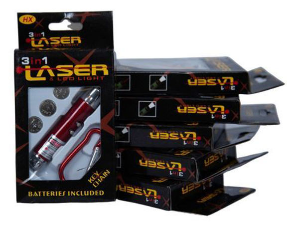 Imagen de LLAVERO LASER EN CAJA 3 en 1