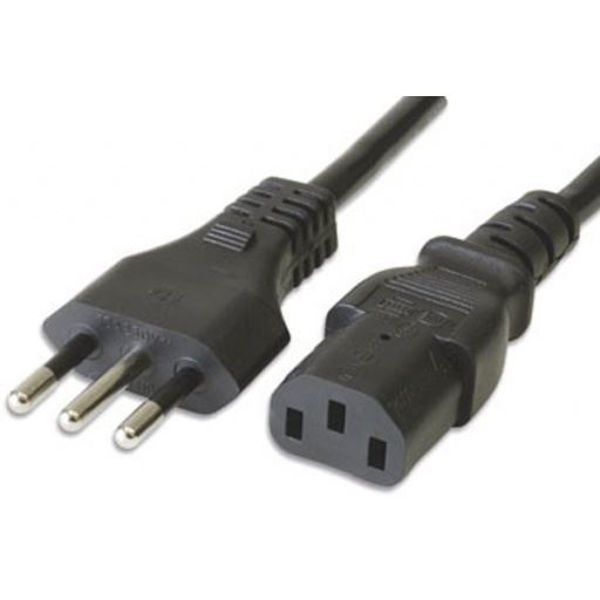 Imagen de CABLE ALIMENTACIÓN PC 2 EN LINEA  220V DYX2