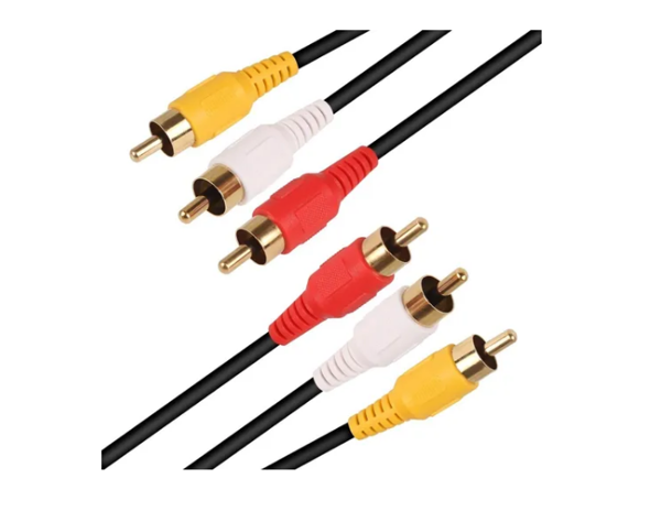 Imagen de CABLE TRIPLE RCA 5 METROS 3R-3R/t-015
