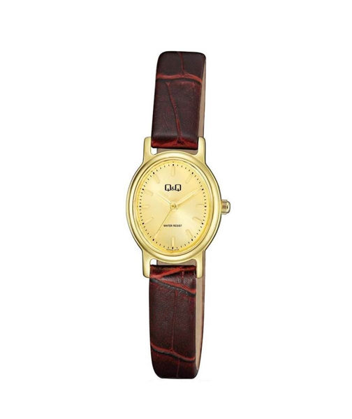Imagen de RELOJ PULSERA MALLA CUERO DAMA Q&Q QC33-100