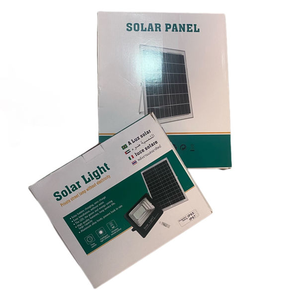 Imagen de FOCO LED CON PANEL SOLAR 120W CON CONTROL REMOTO -GR120