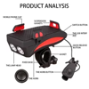 Imagen de LUZ FRONTAL BICI C/SOPORTE CELU 190518