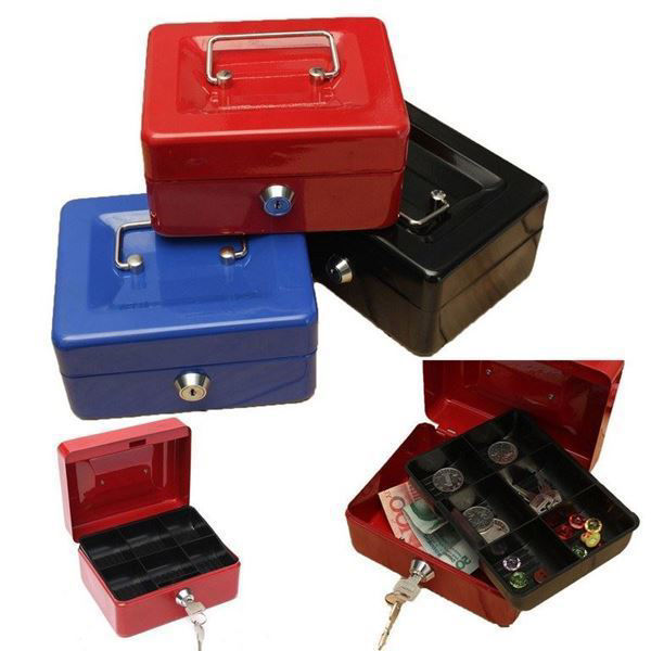 Imagen de CAJA METALICA  SEGURIDAD CON LLAVE-HC-66003 150MM -JT150