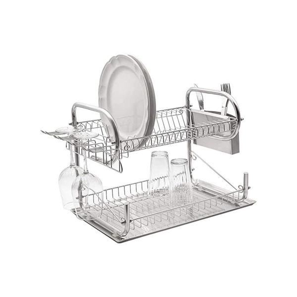 Imagen de ESCURRIDOR METAL 2 PISOS 52X26X36CM-YY-2652