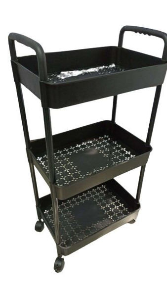 Imagen de CARRITO PLASTICO 3 PISOS 40X29X69CM-4029