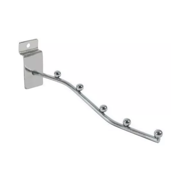 Imagen de GANCHO C/5 SOPORTES PERCHA PANEL RANURADO-343-5F