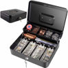 Imagen de CAJA METAL SEGURIDAD CAJON GUARDA BILLETES-HTD300 -30X24X9CM