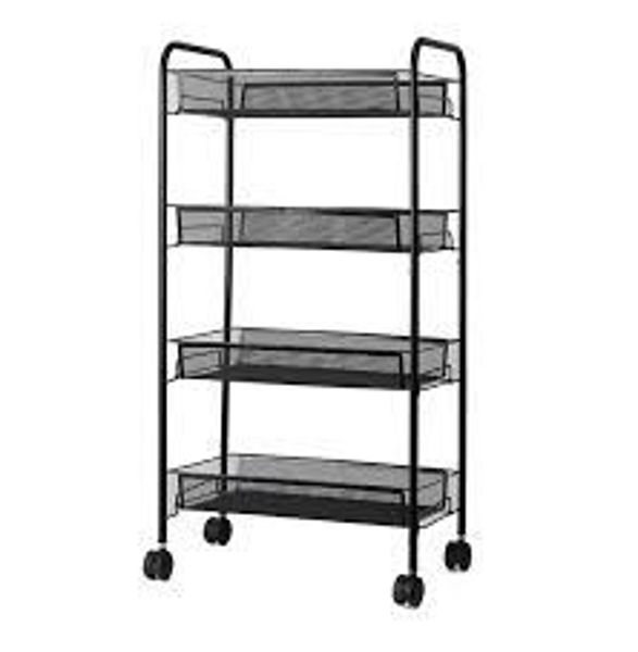 Imagen de CARRITO 4 ESTANTES METAL 82X40X16-XTC1640