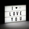 Imagen de Caja De Luz Led Pizarra Cartel Luminoso Con Letras Y Emojis Color Blanco Y Negro