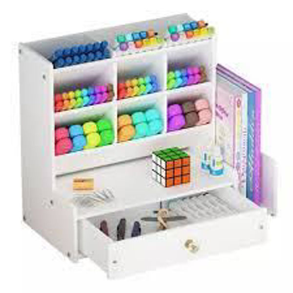 Imagen de ORGANIZADOR ESCRITORIO MADERA PARA MARCADORES B02-1