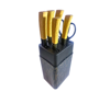 Imagen de SET CUCHILLAS X7 CON BASE DE MADERA