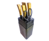 Imagen de SET CUCHILLAS X7 CON BASE DE MADERA