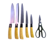 Imagen de SET CUCHILLAS X7 CON BASE DE MADERA