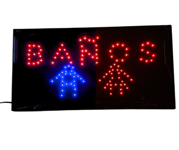 Imagen de CARTEL LED BAÑO DZBN