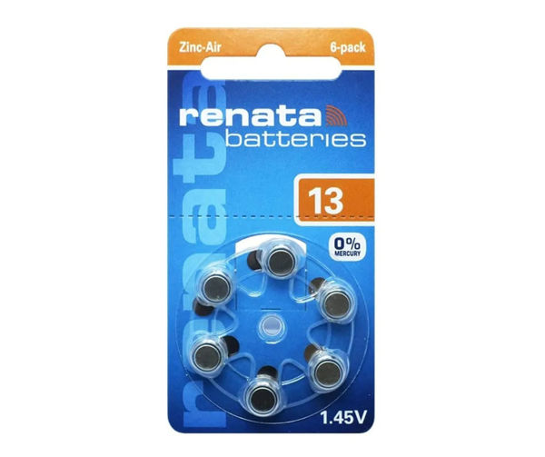 Imagen de PILA RAYOVAC 13Z X6 PARA AUDIFONOS PR1-/P13