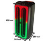 Imagen de CAJA ACÚSTICA LUZ LLAMA  KNUP  USB/BLUE-KP-3207BT