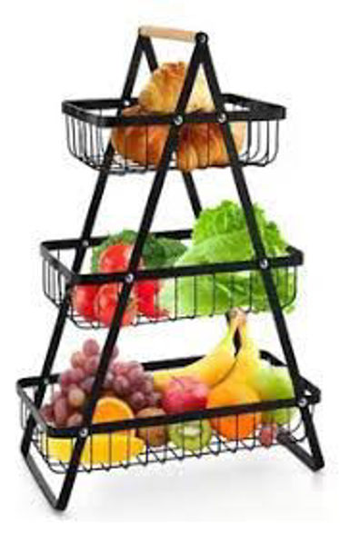 Imagen de ORGANIZADOR CANASTO FRUTERO 3 PISOS ALTO 49CM-SGL40520