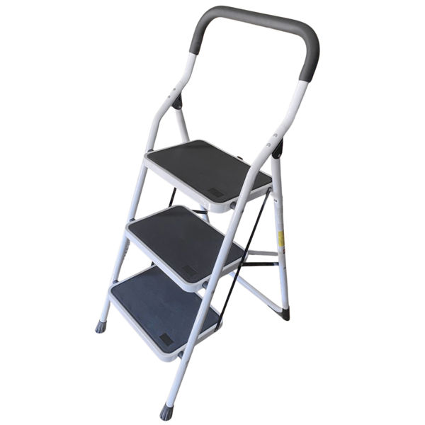 Imagen de ESCALERA HIERRO BLANCO 3 PELDAÑOS 105-3