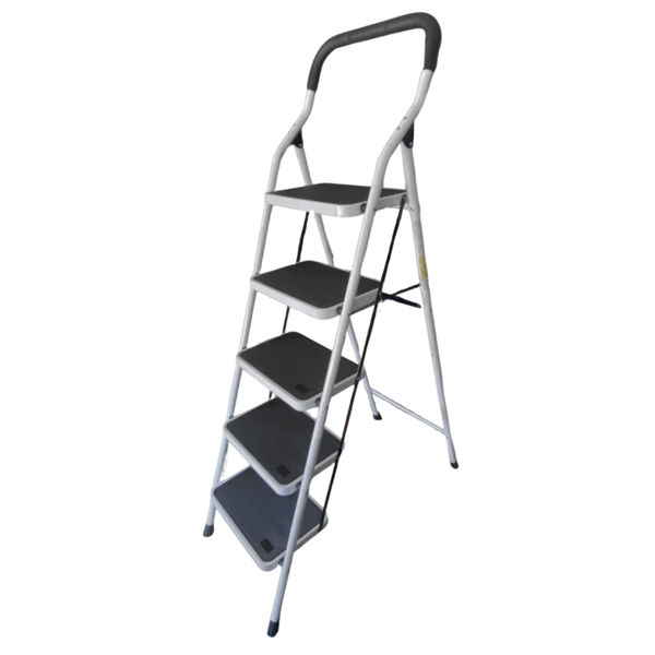 Imagen de ESCALERA HIERRO BLANCO 5 PELDAÑOS 105-5