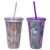Imagen de VASO PLASTICO CON SORBITO  H51587 NIÑO