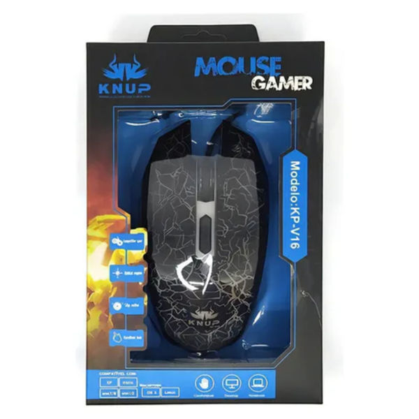 Imagen de MOUSE GAMER KNUP  KPV16