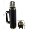 Imagen de TERMO  1200ML + MATE CUERO 150 ML ACERO INOX-QAN2132