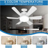 Imagen de VENTILADOR  TECHO CON ROSCA 6 ASPAS LUZ Y CONTROL- L7154