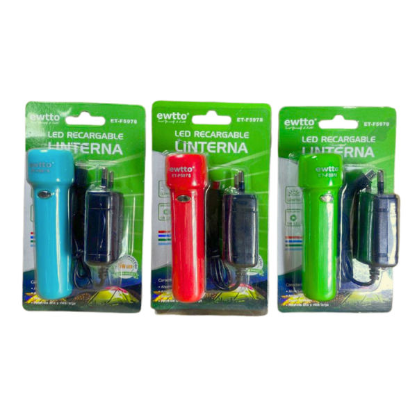 Imagen de LINTERNA RECARGABLE 1W EWTTO  F5978