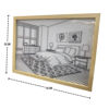 Imagen de CUADRO LED DORMITORIO GATO ROJEM -HBLP