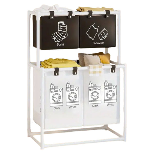 Imagen de CANASTO PLEGABLE PARA ROPA SUCIA-YH6903 57X44X97CM