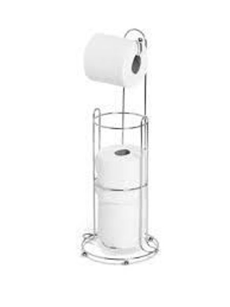 Imagen de PORTA PAPEL 50CM DIAMETRO 15CM PLATEADO-JB268