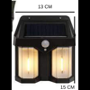 Imagen de LAMPARA DE PARED SOLAR DOBLE LUZ - 618-2