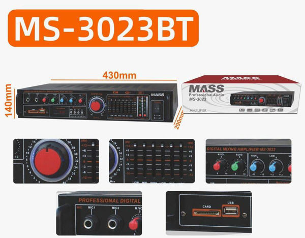 Imagen de AMPLIFICADOR  MASS  35+35W-MS3023BT