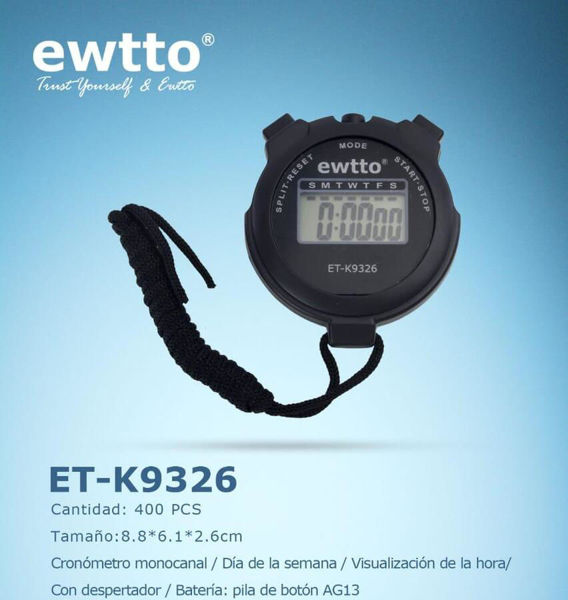 Imagen de CRONÓMETRO  DIGITAL EWTTO ETK9326